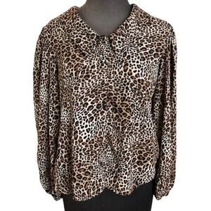 CeCe Peter Pan collar blouse sleeves Small